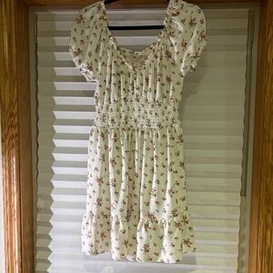 Floral White Dress Never Worn